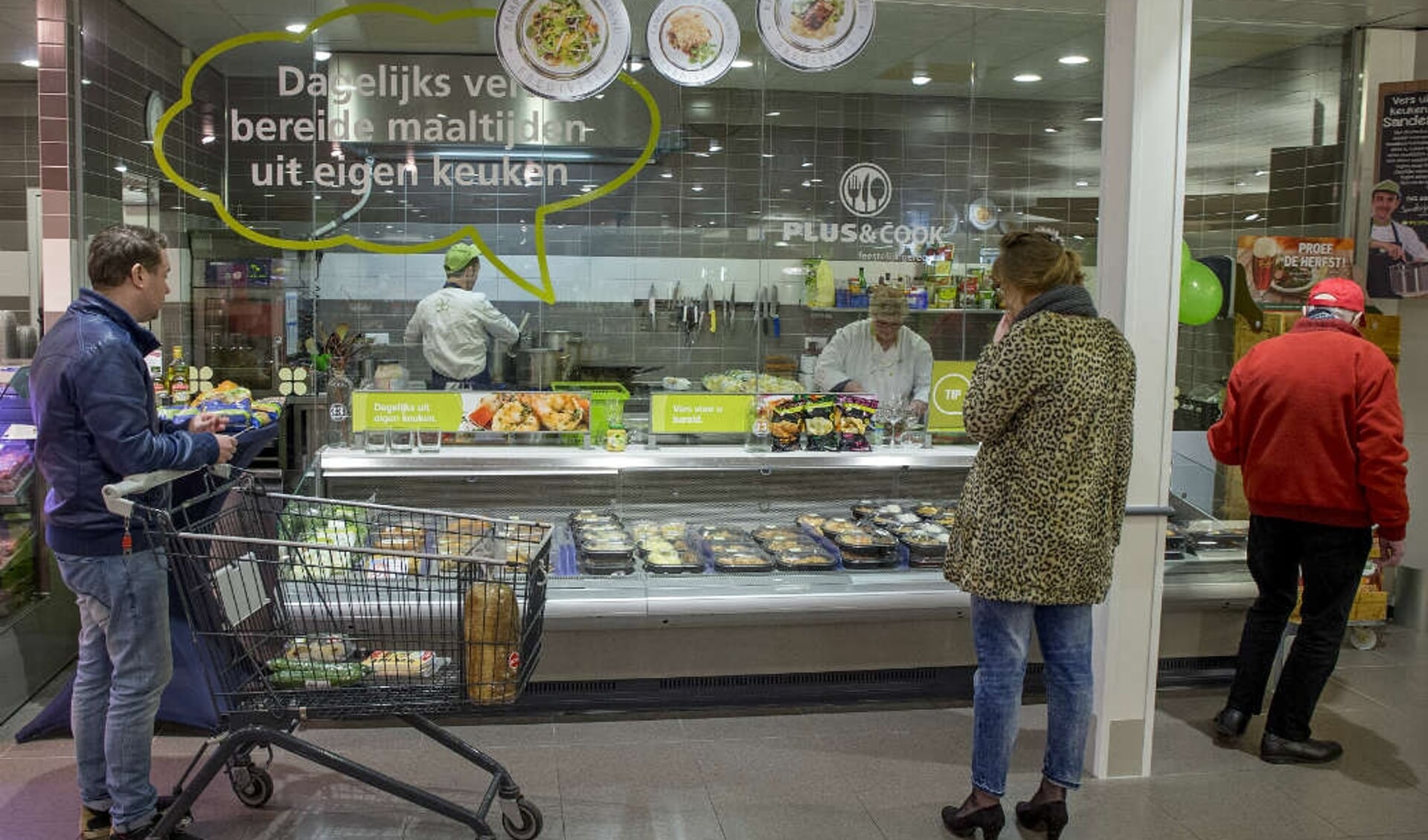 Supermarktomzet: procentje erbij in april