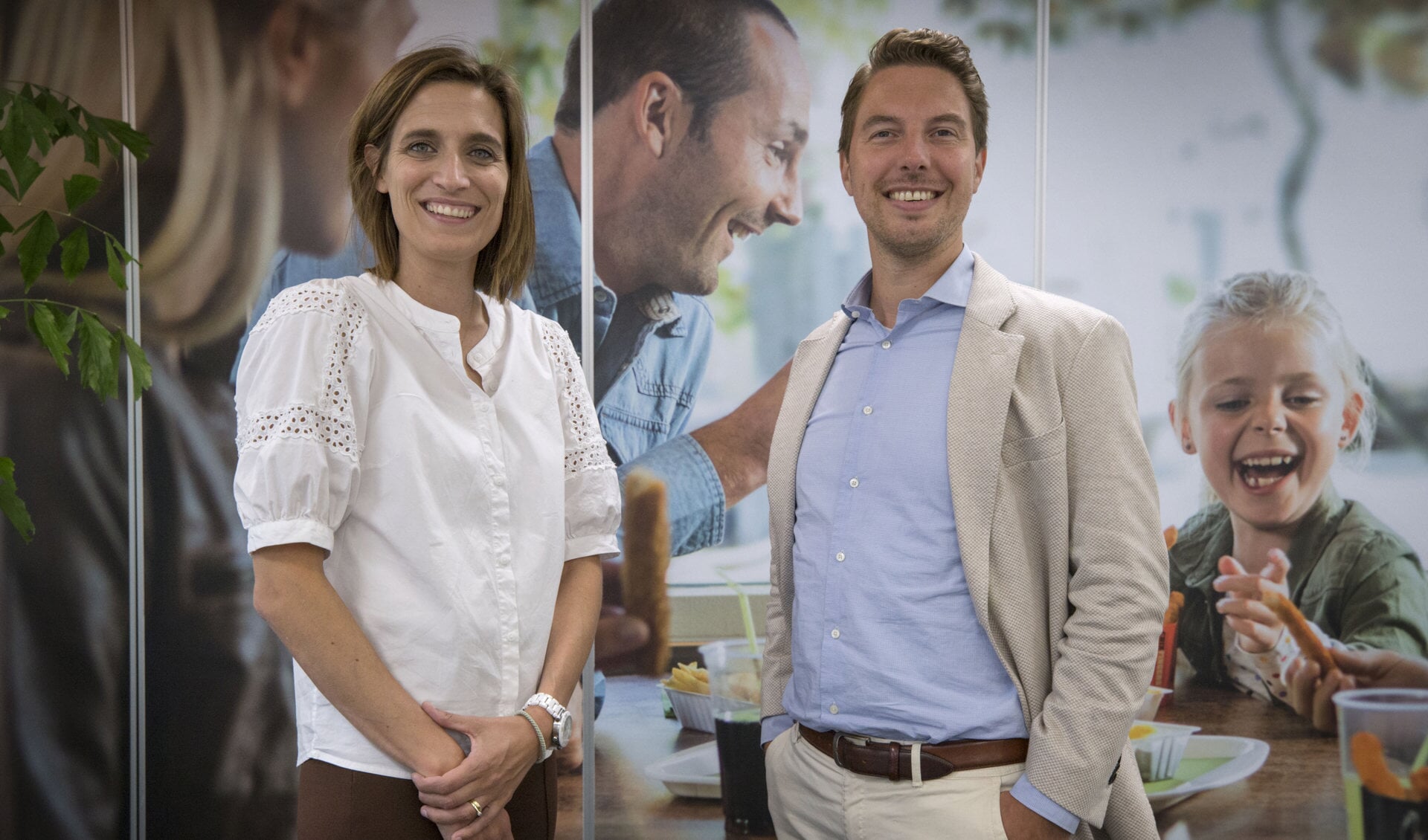 Trade marketing manager Milou Velis en sales manager Martijn van Seeters. (Foto: Joyce van Belkom)