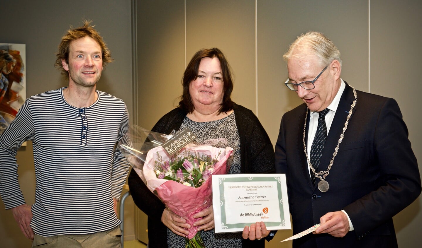 Van links naar rechts: Theo Leering, Annemarie Timmer en Hans Romeyn.
Foto: Stip Fotografie