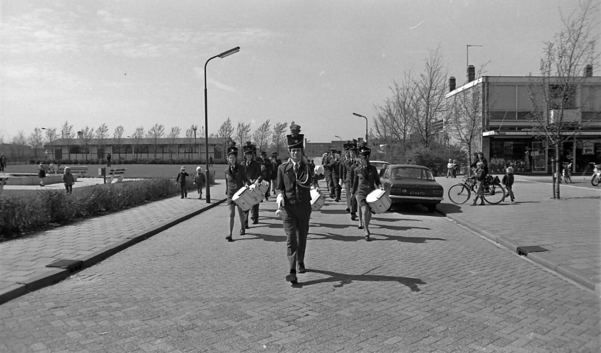 Omgeving Kooiplein rond 1967. Links op de achtergrond de Betlehemkerk. 
