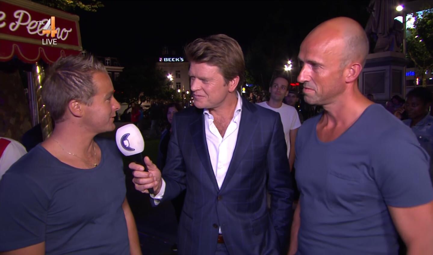 Ronald en Dennis in gesprek met Beau van Erven Dorens bij RTL Summer Night.