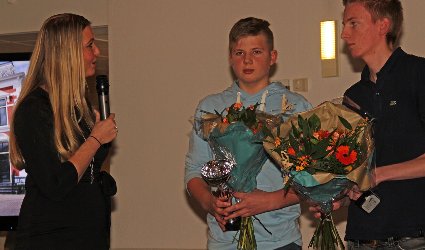 Sportalenten mannen: Wessel Nijman (Kampioen wereld jeugddarts) en Gijs Winter (Regiokampioen 2e klasse jeugd Honkbal).