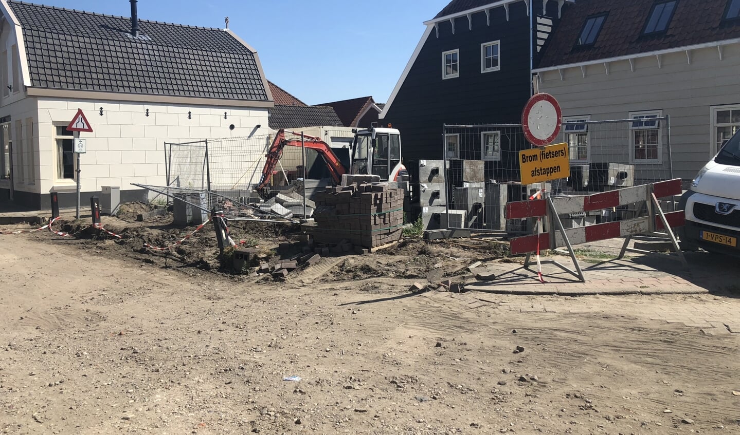 De werkzaamheden op de Meldijk in augustus van dit jaar