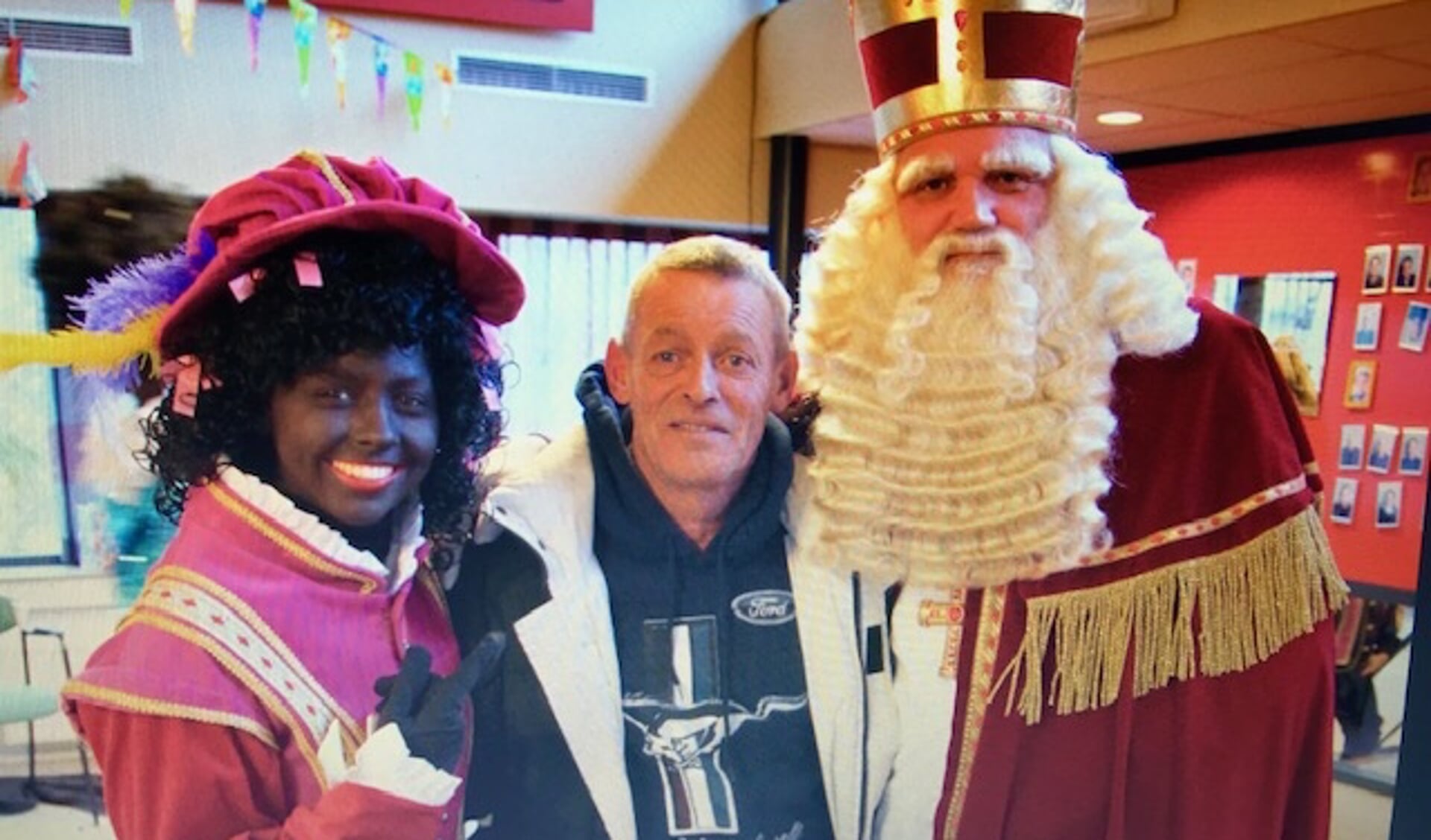 Piet, Edwin Bos en Sinterklaas.