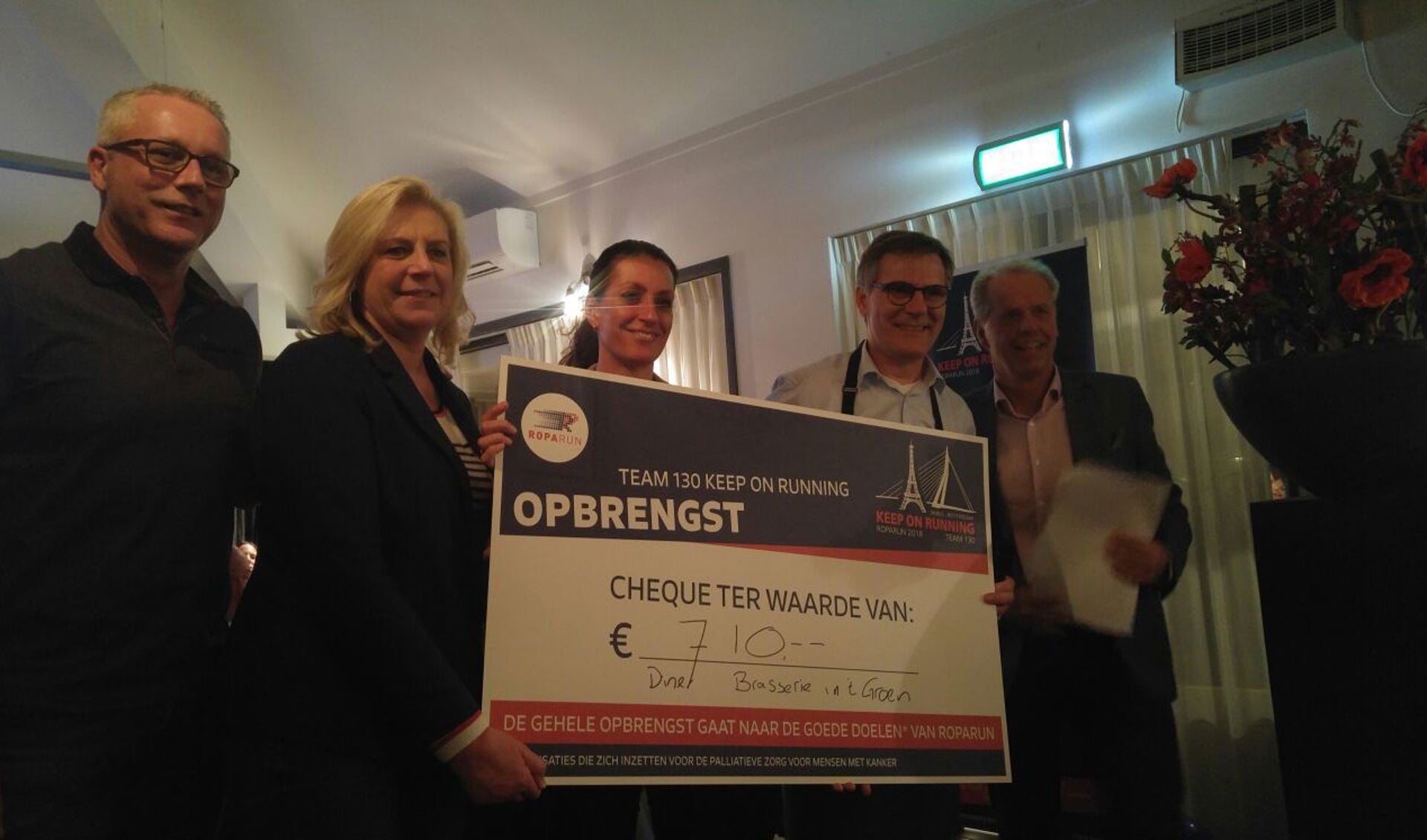 Opbrengst €710.- voor RoPaRun.