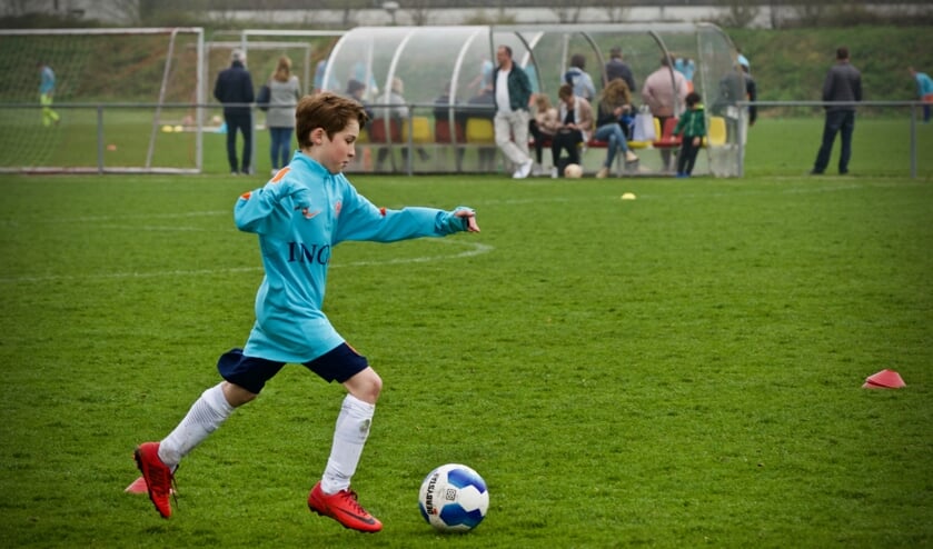 Roef Kempenk in volle actie tijdens de training.