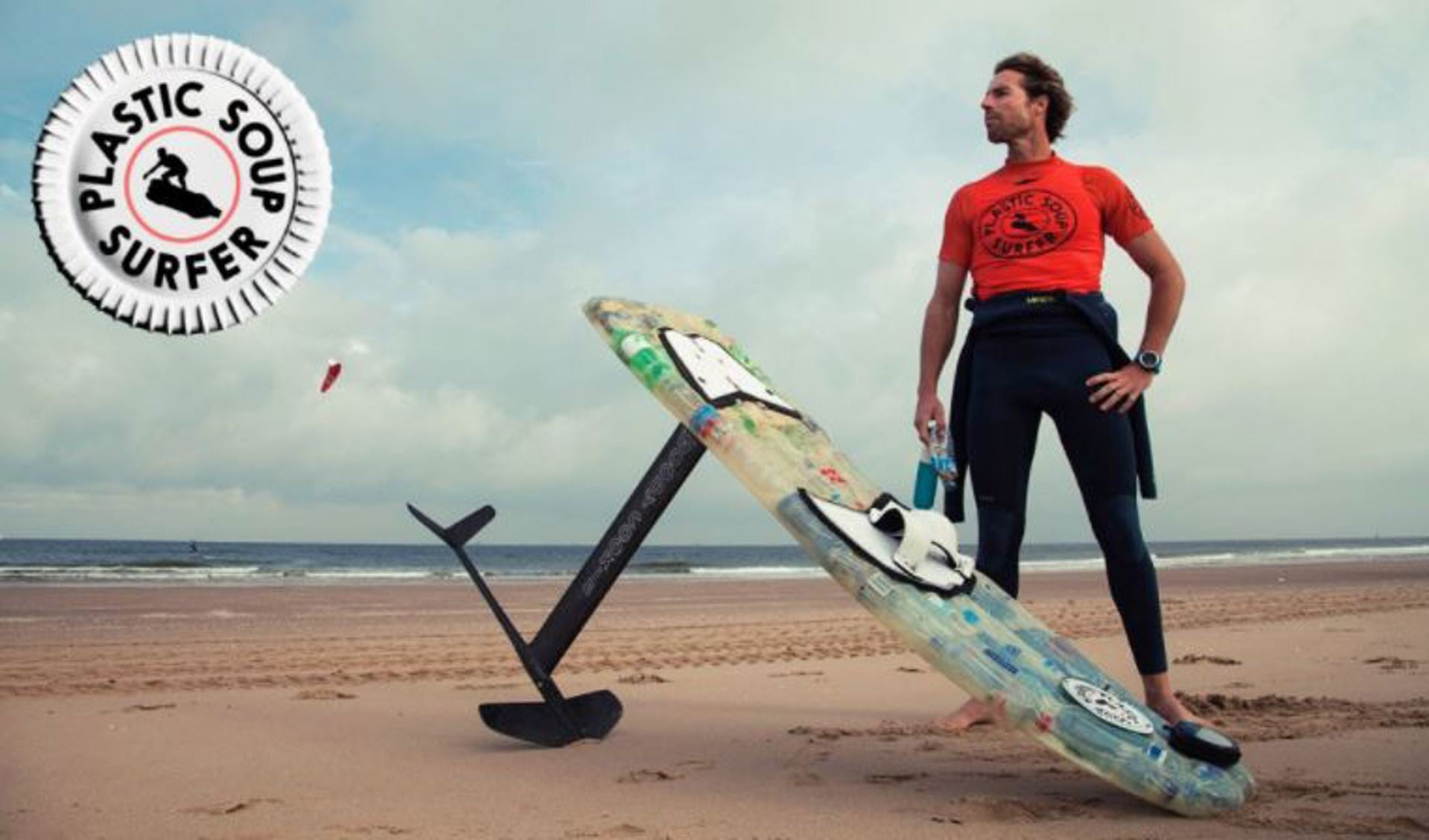 Merijn, de 'Plastic Soup Surfer'