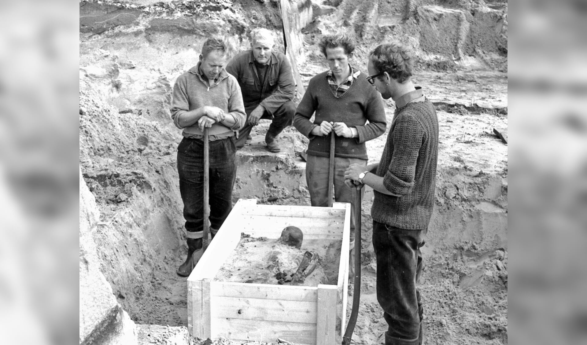 Menselijk skelet, gevonden in 1965
