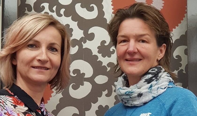 Initiatiefnemers van de Gezonde Route Akersloot: links Carola Sander en rechts Anita Veldt