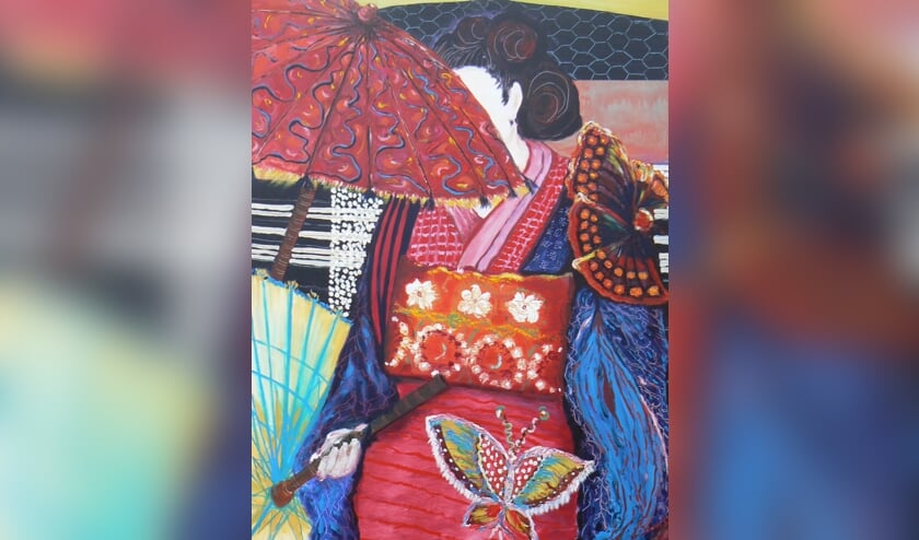'Vlinderkimono', een werk van Joan Dirkson.