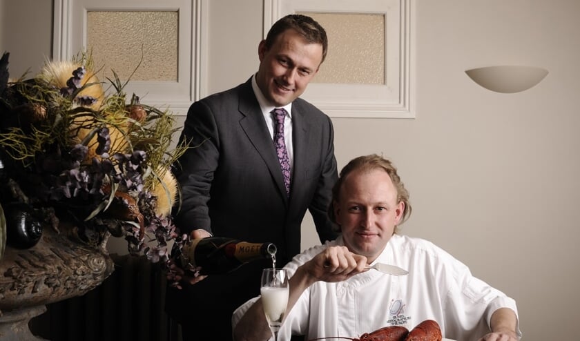 Staand Gaylord de Winter en zittend zijn broer Thorvald