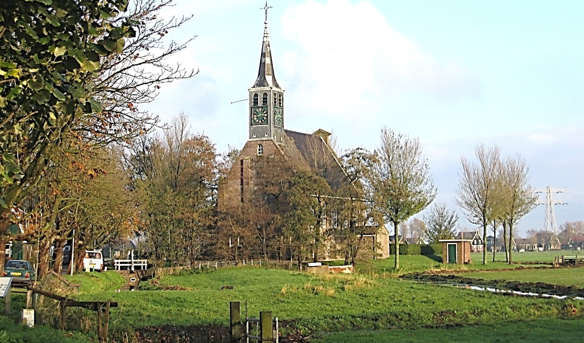 De kerk van Krommeniedijk. 