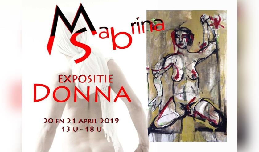 'Flora': de live painting die Sabrina Tacci in de lente van 2018 in het atelier van Marina & Sabrina maakte.