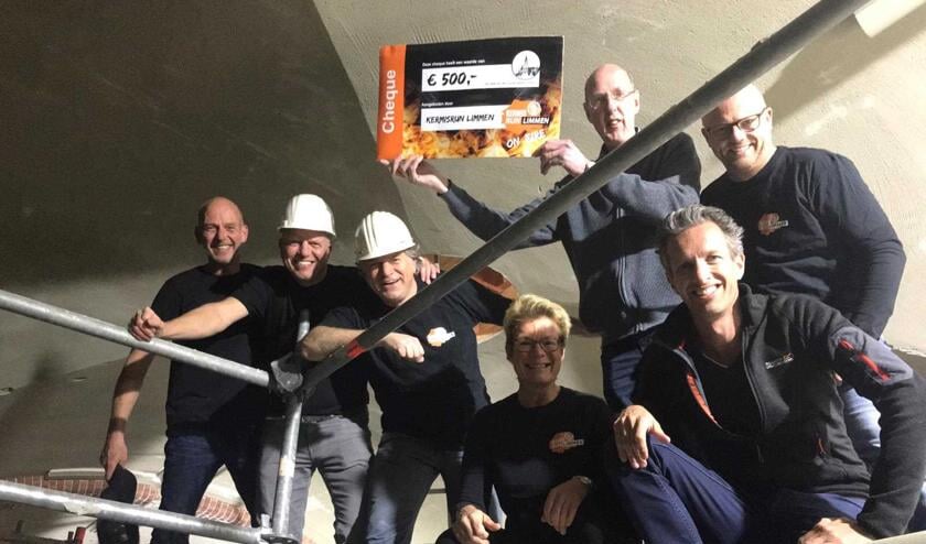 Vorig jaar ging € 500,- van de opbrengst naar herstel van de kerk.