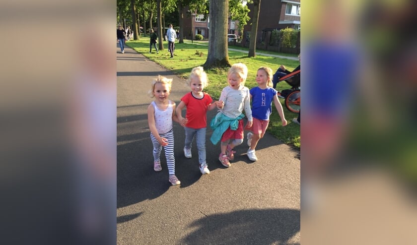 Lea, Puck, Lieke en Danique uit groep 1/2 c van de Radboudschool