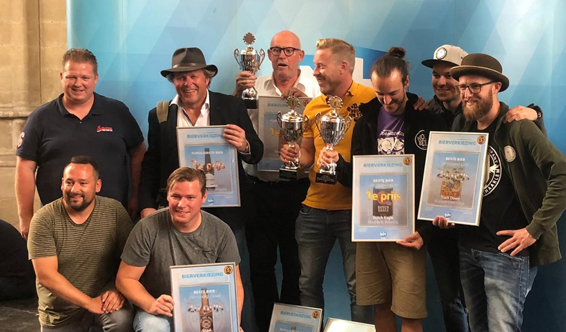 Alle winnaars van de Noord-Hollandse Bierwedstrijd. 