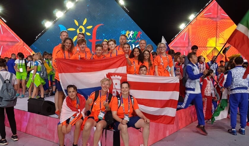 De openingsceremonie van de International Children Games.