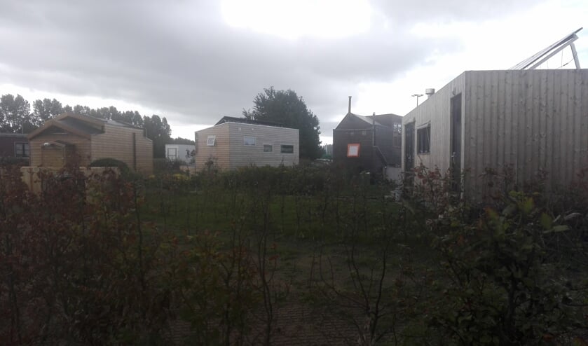 De tiny houses aan de Rijksstraatweg in Heemskerk.