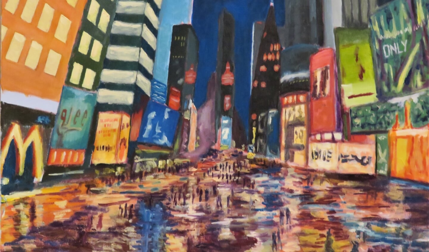 'Times Square', een werk van Cyril Wullems.