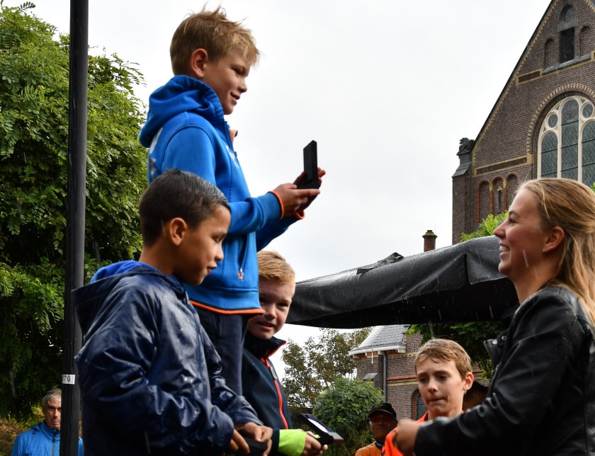 Viggo, Noa en Collin, de prijswinnaars van de jongens tot en met acht jaar.