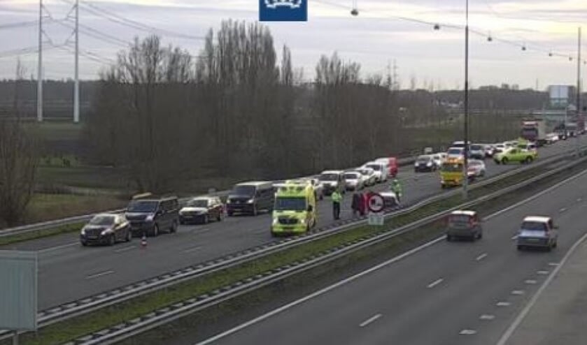 Een ongeval met meerdere voertuigen