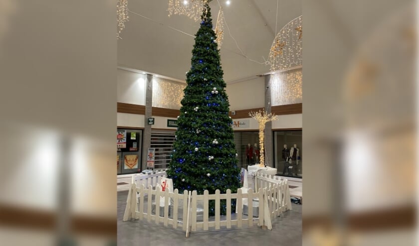 <p>Reusachtige kerstboom in 't Loo!</p>