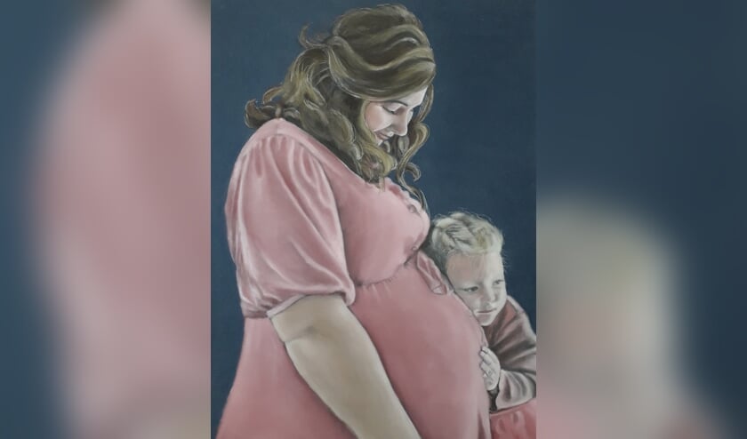 <p>Pasteltekening. </p>