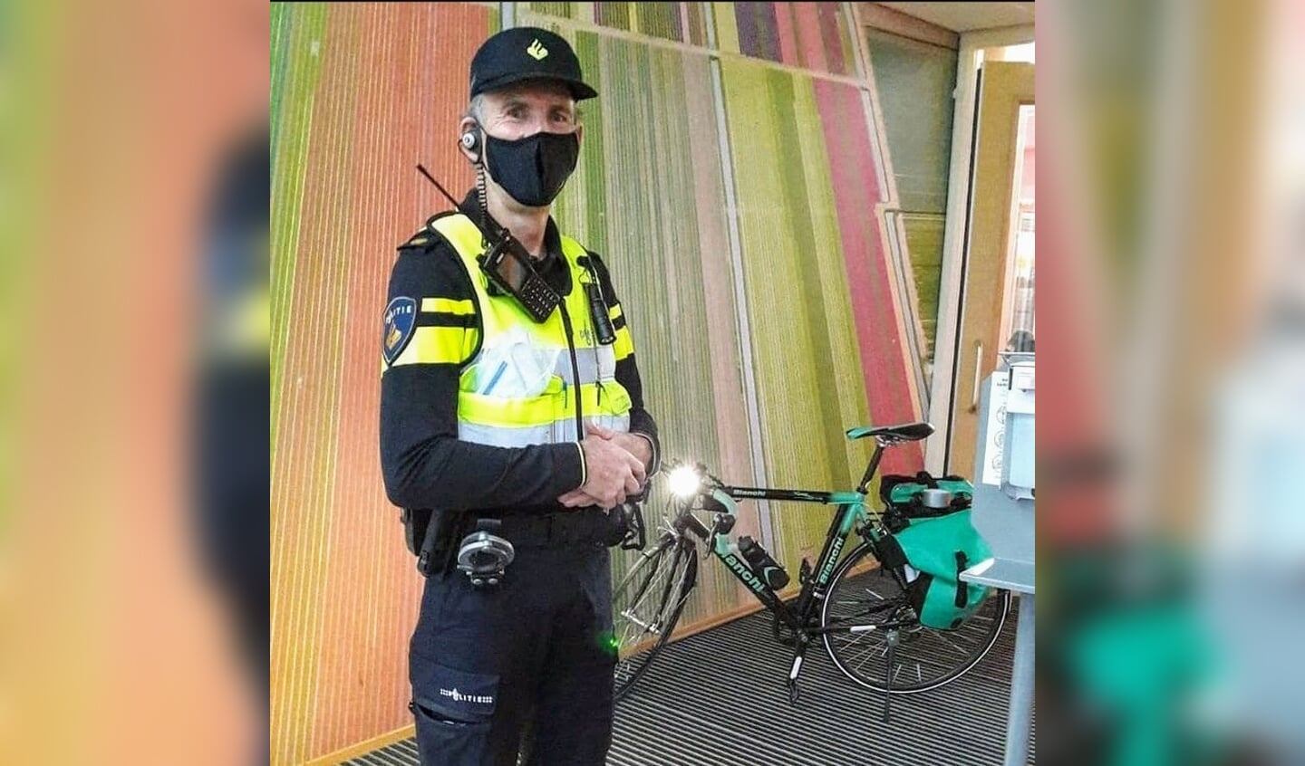Controle fietsverlichting door politie