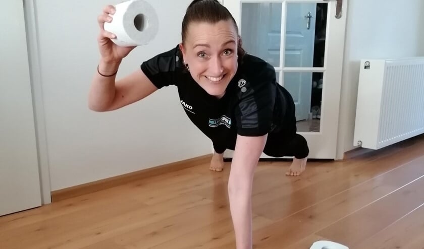 Buurtsportcoach Chantal doet ook mee aan de challenge.