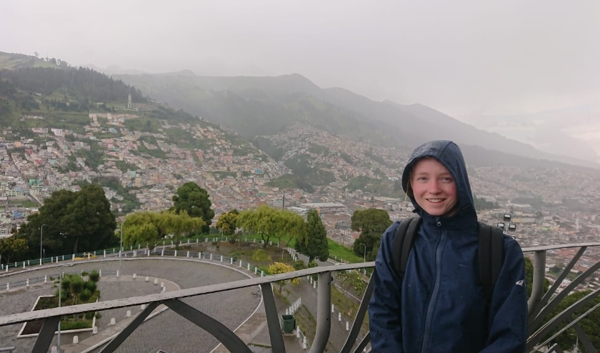 Kelly in Ecuador.