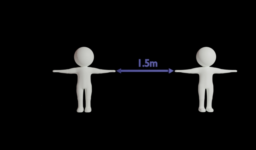 Social distancing.