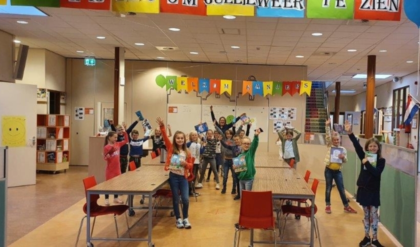 Op de Benedictusschool hing zelfs binnen de vlag uit.