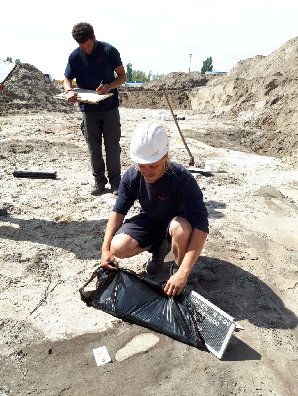 Voetafdruk gevonden in Zuiderloo door archeologen van Archol.