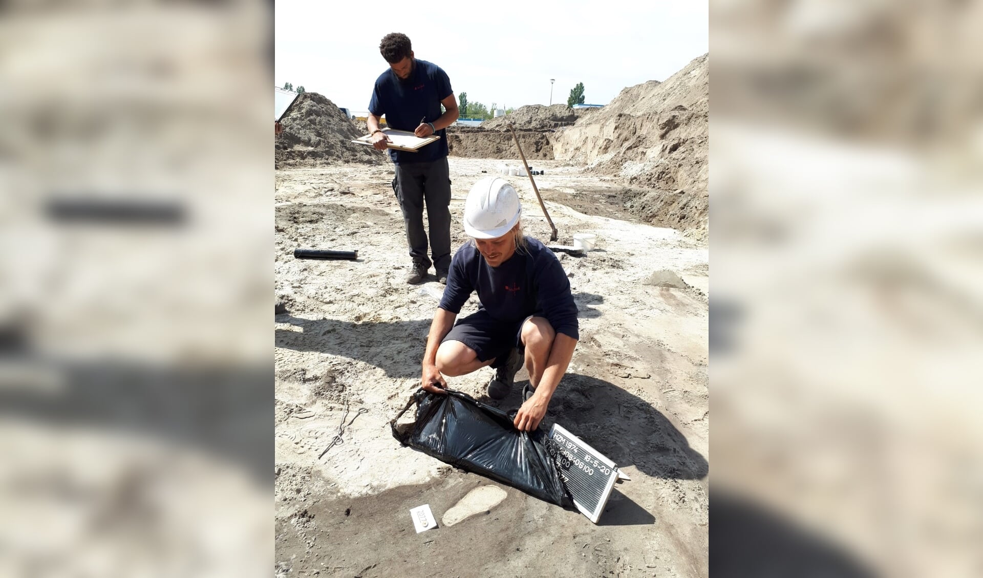 Voetafdruk gevonden in Zuiderloo door archeologen van Archol.