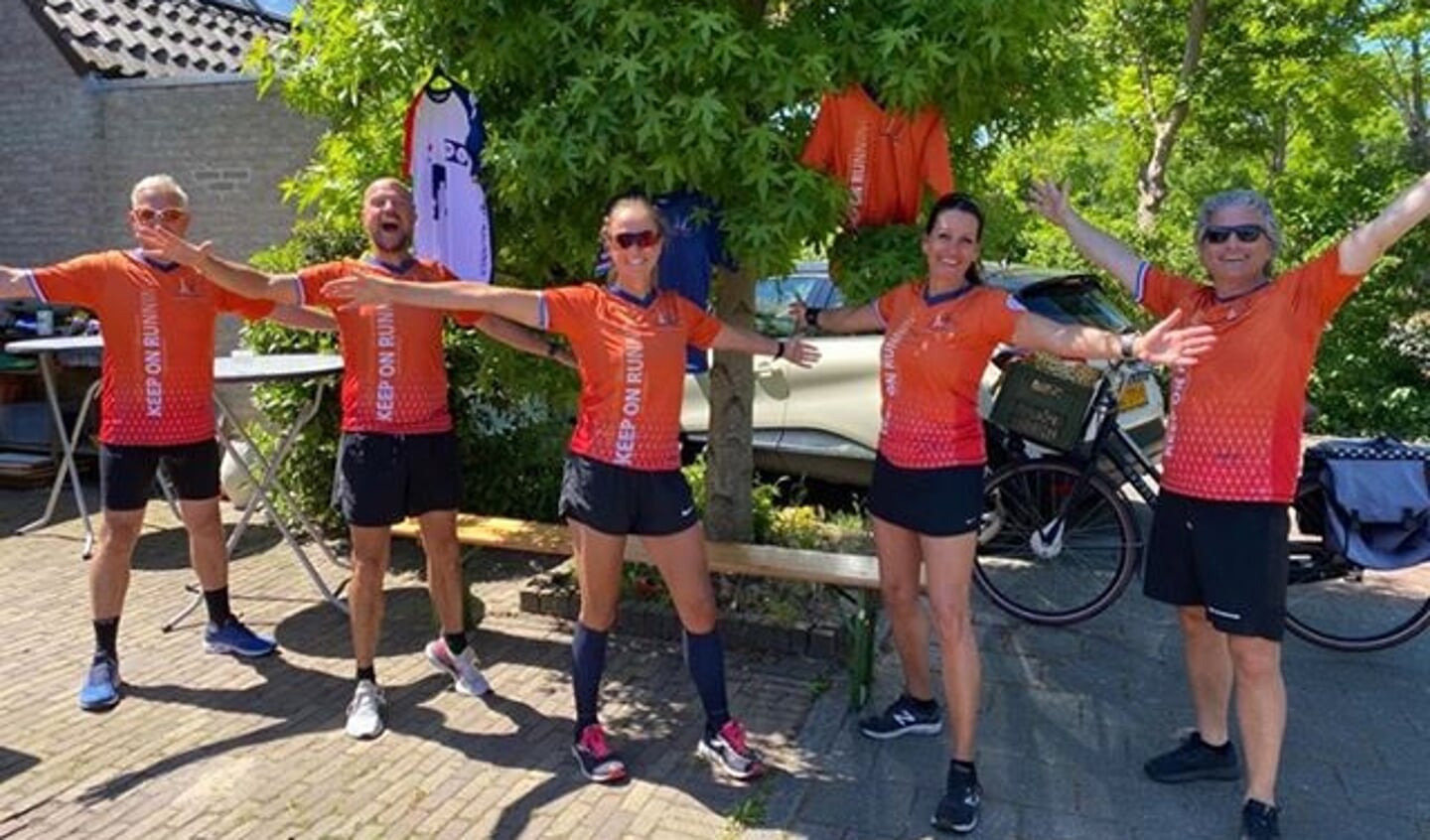 Tijdens het pinksterweekend heeft team Keep on Running in de regio gezamenlijk 532 kilometer afgelegd.