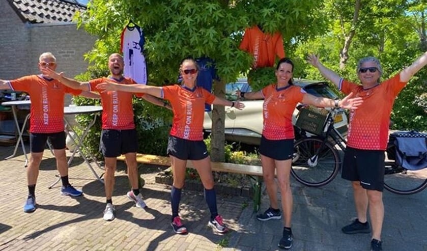 Tijdens het pinksterweekend heeft team Keep on Running in de regio gezamenlijk 532 kilometer afgelegd.