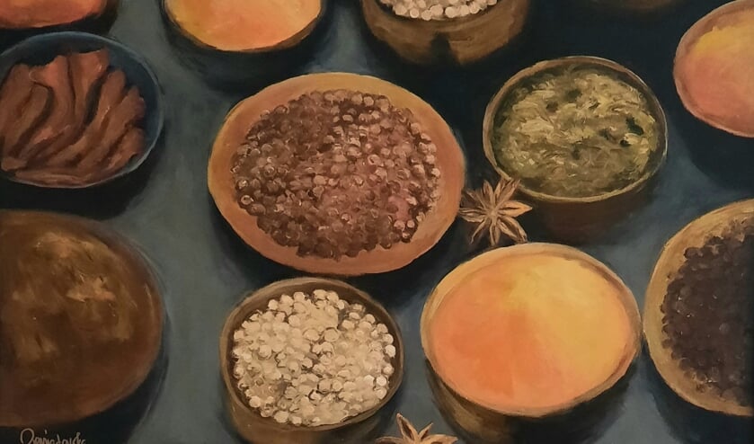 Kruiden van Dorota Poniatowska Acryl op doek