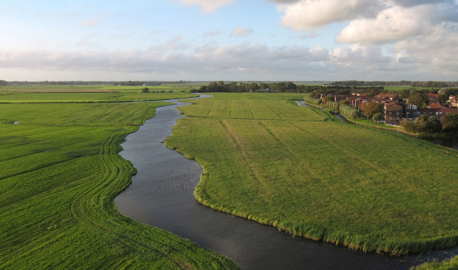 Het historisch waardevolle gebied tussen Castricum en Uitgeest met de oude Oer-IJ kreek De Dye.