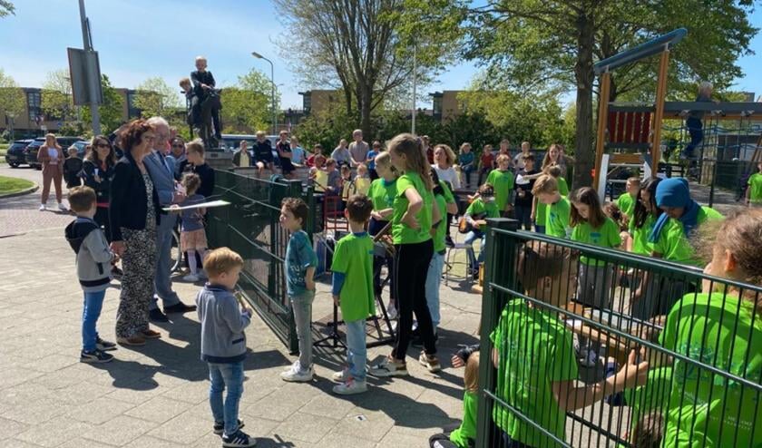 Feestelijk onthaal bij de Paulusschool.