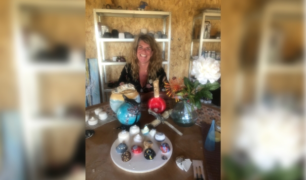 Marianne Schipper in haar atelier.