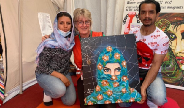<p>Lida, Marie-José en Shukran.</p>