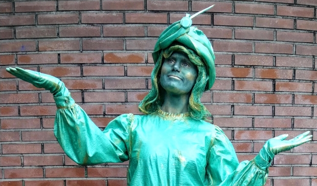 <p>De levende standbeelden zijn een lust voor het oog..</p>