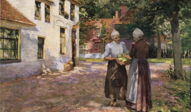 <p>Het schilderij 'Zonneschijn in de morgen' uit 1906 van Alice Blair Ring. </p>
