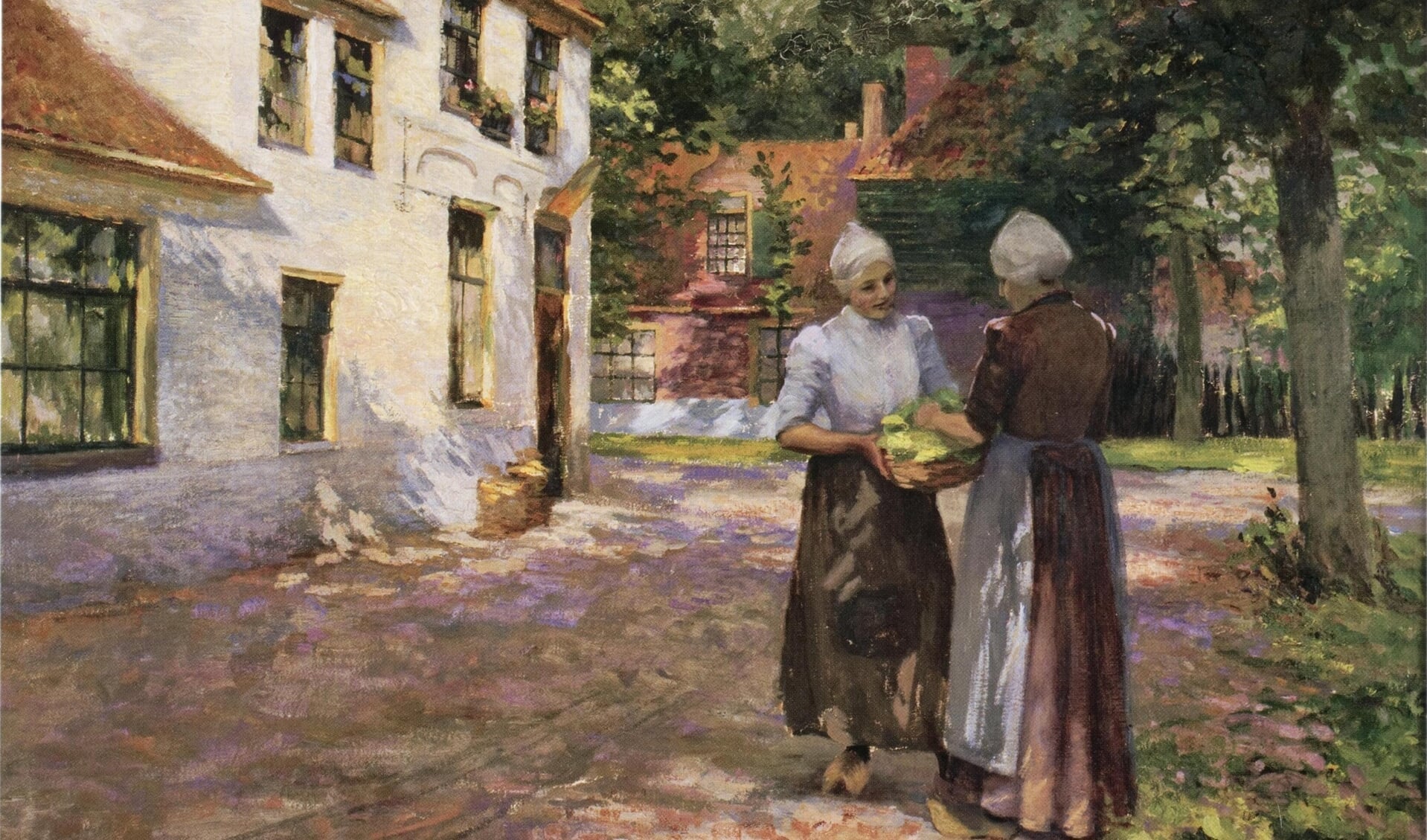 Het schilderij 'Zonneschijn in de morgen' uit 1906 van Alice Blair Ring. 