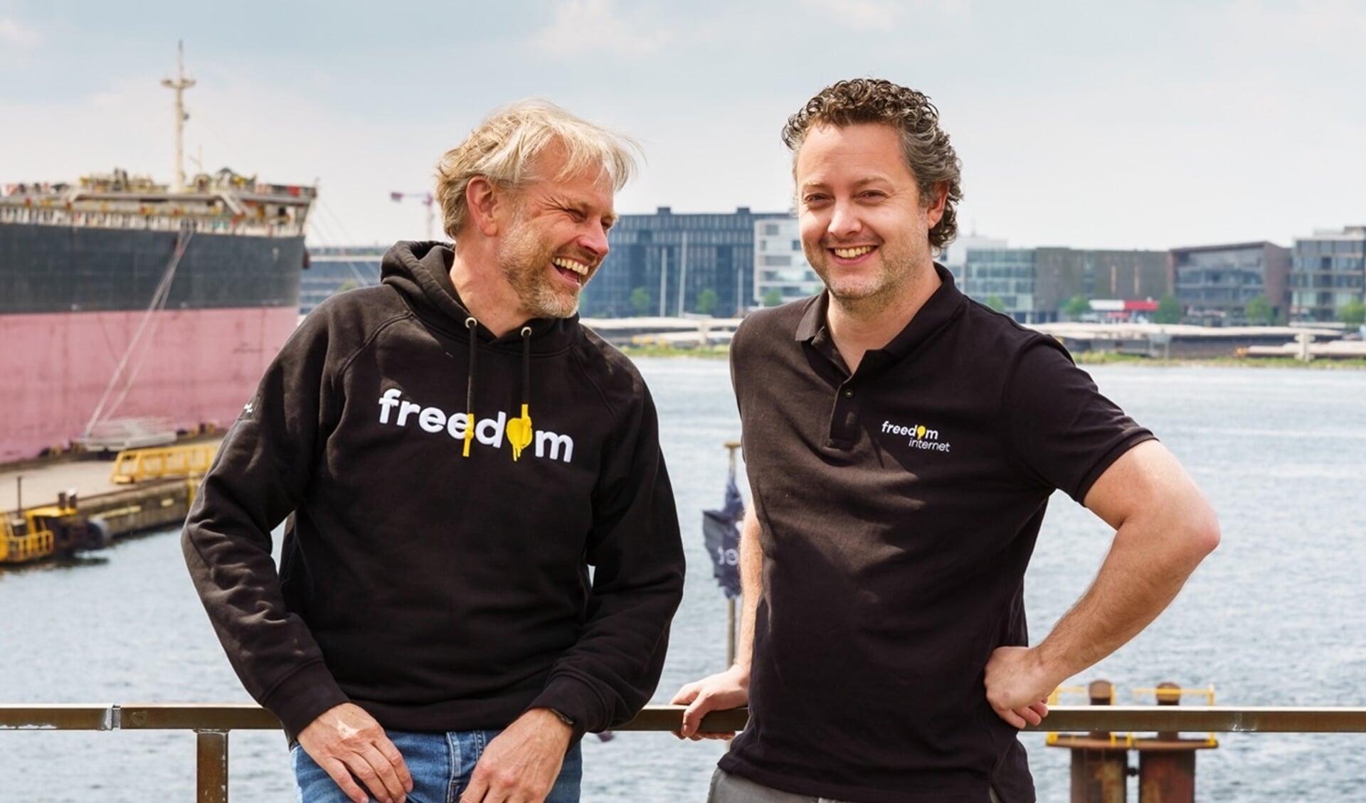 Anco Scholte ter Horst (CEO Freedom) en Twan (Manager Commercie Freedom).

