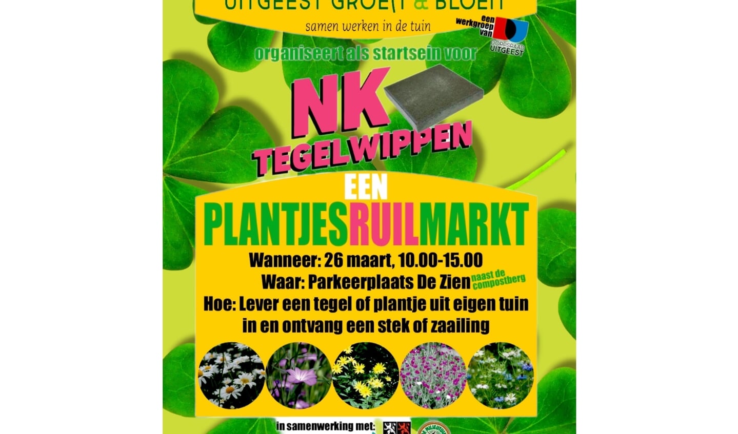 Uitgeest Groeit & Bloeit organiseert een ruilmarkt.