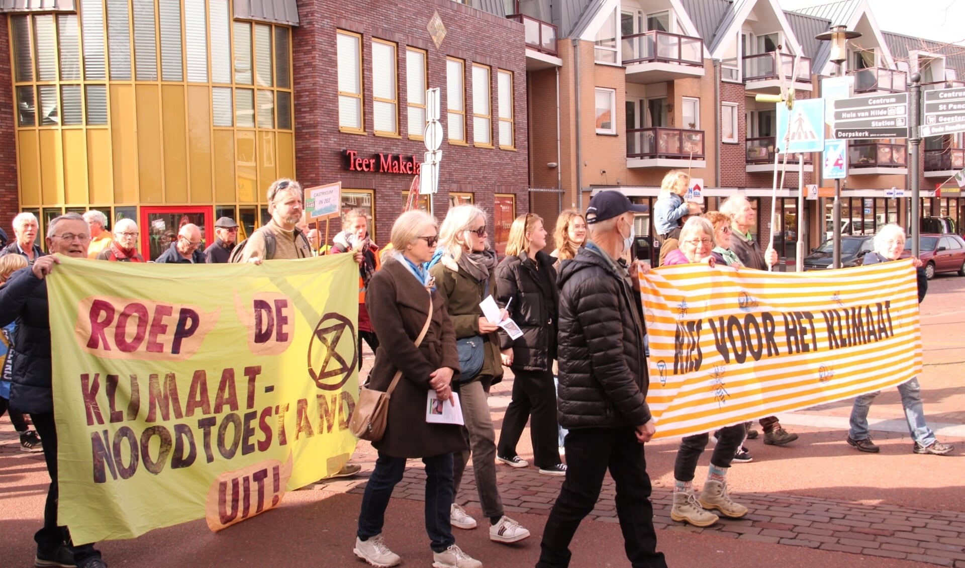 Klimaatmars in Castricum op 12 maart 2022