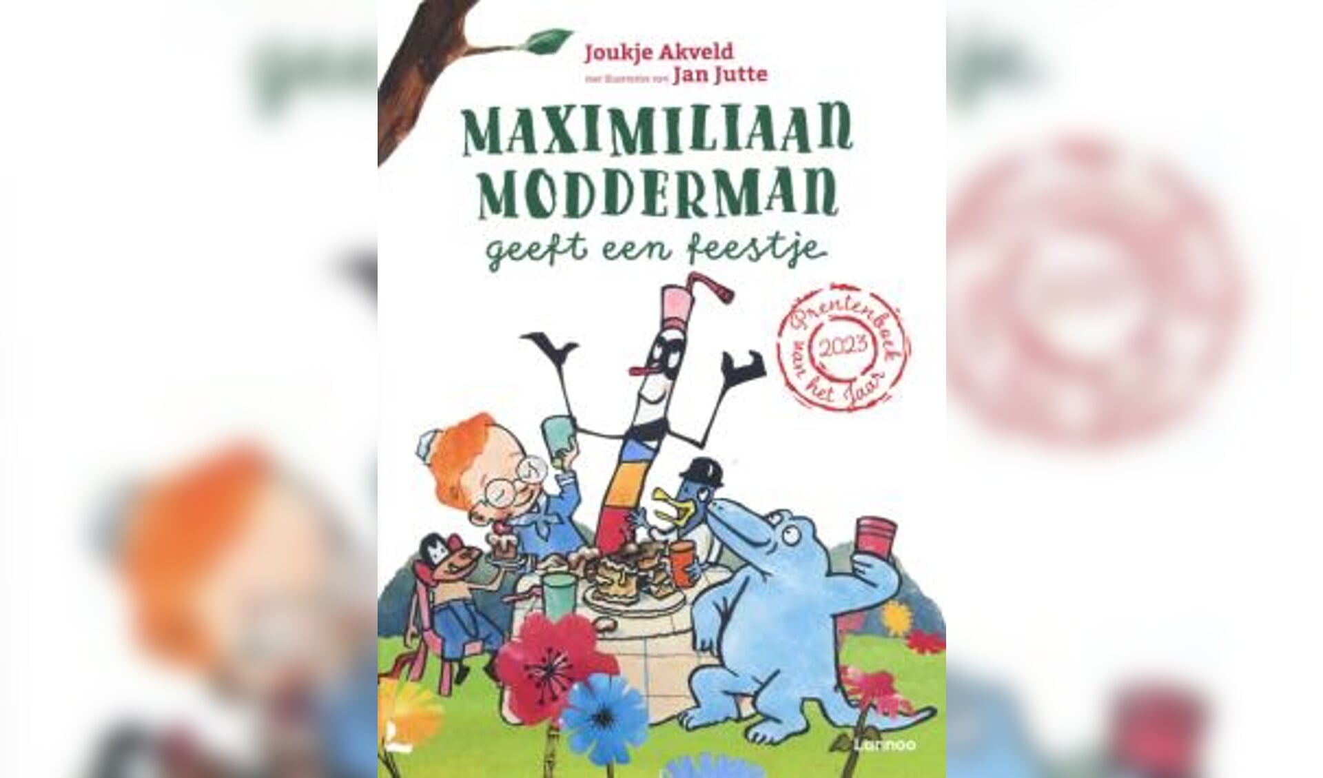 Maximiliaan Modderman geeft een feestje is het Prentenboek van het Jaar 2023. 