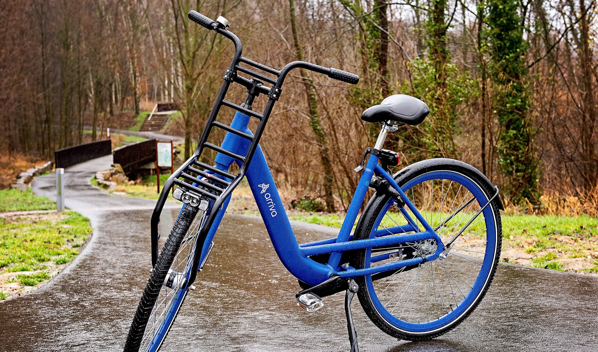 De opvallend blauwe Arriva deelfiets is een normale fiets, zonder trapondersteuning, bedoeld om de reiziger tot op de eindbestemming te brengen. Velocity biedt zwart-witte, elektrische fietsen aan voor woon-werkverkeer. Beide zijn te reserveren en huren met behulp van een app. 