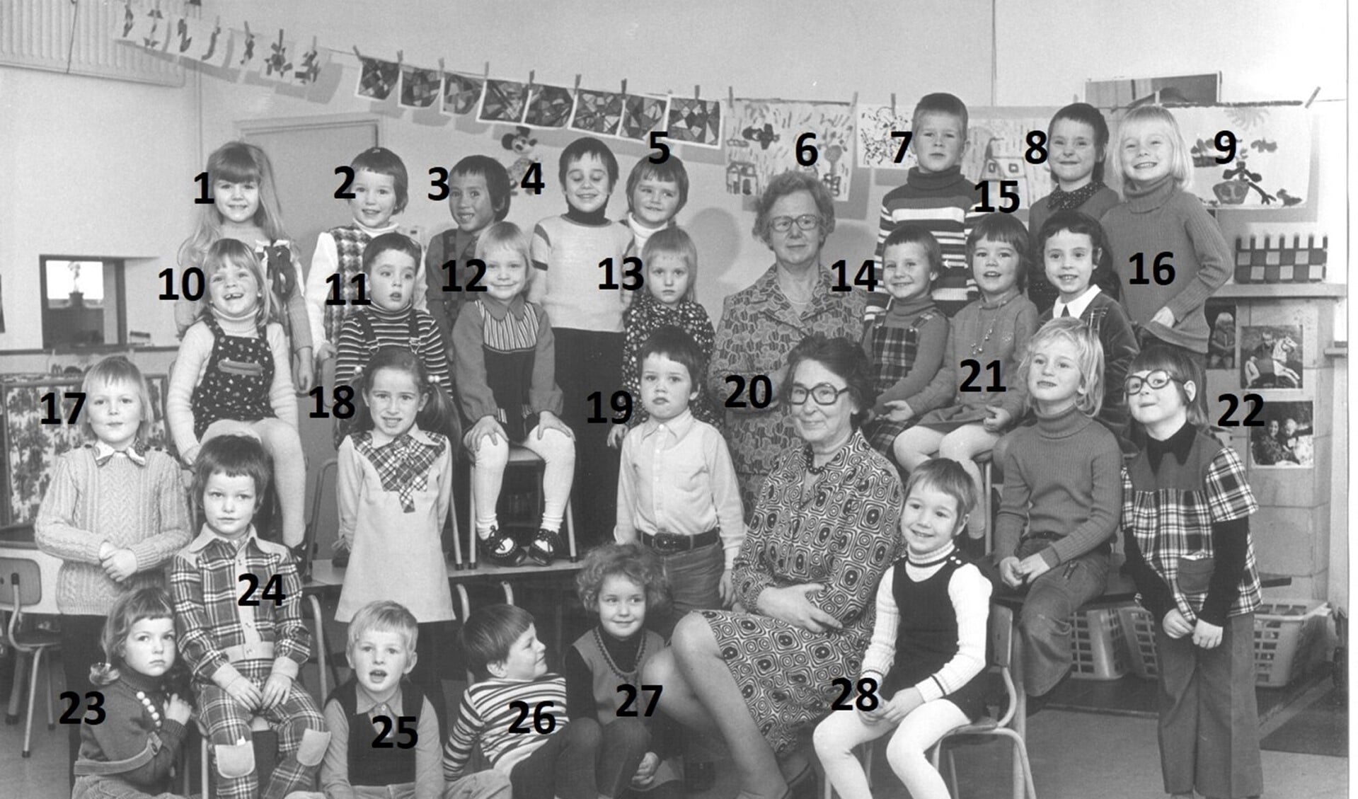 Wilhelmina kleuterschool uit de jaren 60